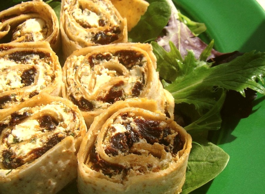 Sun Dried Tomato Pinwheels (by Vegan Feast Catering)