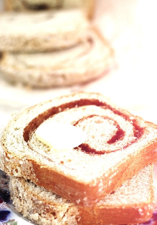 eggnog cinnamon swirl bread (by girlversusdough)