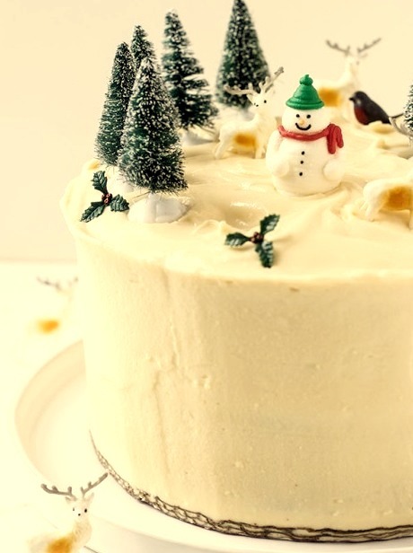 Gingerbread Birthday Cake with Mascarpone Frosting{M Bakes}